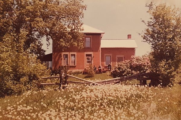 Before: The original brick farmhouse outside Perth, Ontario, is estimated to have been built around 1899, and is on the site of an old mill.