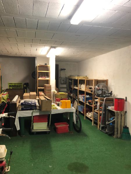 Before: The owner wanted to convert the smaller 130 m² building into an artists' residency, and the garage was transformed into a studio.