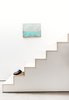 Modern home with Staircase and Wood Tread. Pine stairs lead to the second floor bathroom and bedroom. Photo 7 of 21st Street Cottage Remodel