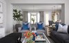 Serene, welcoming living area with refreshing and relaxing colors. Photo 2 of Austin Urban Townhome modern home