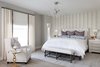 Tranquil master suit with transitional furnishings and unique light fixtures. Photo 5 of Austin Urban Townhome modern home