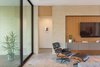 Modern home with Living Room, Chair, Recliner, and Concrete Floor. Living Room Photo 20 of Pavilion Haus