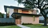 Modern home with Exterior, Wood Siding Material, and Brick Siding Material. Exterior View Photo of Wharton Residence