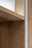 Modern home with Engineered Quartz Counter, Wood Cabinet, White Cabinet, and Kitchen. Close-up view of entry door portal with AC slats under Photo 5 of State-of-the-Art Central Park Kitchen, NY