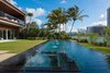 Modern home with Back Yard, Large Pools, Tubs, Shower, Salt Water Pools, Tubs, Shower, Outdoor, Infinity Pools, Tubs, Shower, and Swimming Pools, Tubs, Shower. An infinity edge pool and hot tub overlooks Indian Creek. Photo 2 of Pine Tree North