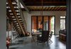 Modern home with Dining Room, Table, Chair, Ceiling Lighting, Accent Lighting, and Concrete Floor. Dining Room Photo 8 of HoF