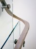 Modern home with Staircase and Wood Railing. Handrail Detail Photo 16 of Butterfly House
