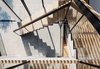 Modern home with Staircase, Metal Tread, Glass Railing, Metal Railing, Wood Railing, and Wood Tread. Entry Stair Detail Photo 7 of Dolores Heights Residence I