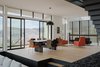 Modern home with Chair, Light Hardwood Floor, and Ceiling Lighting. Living Room to Dining Room Photo 17 of Dolores Heights Residence I