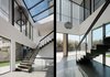 Modern home with Staircase, Metal Tread, Wood Tread, Wood Railing, Metal Railing, and Glass Railing. Entry Stair Volume Photo 6 of Dolores Heights Residence I