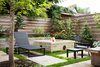 Modern home with Outdoor, Hardscapes, Back Yard, Pavers Patio, Porch, Deck, Wood Fences, Wall, Horizontal Fences, Wall, and Landscape Lighting. The fire pit is made of board-formed concrete with Cor-Ten weep holes for drainage.
For more info: https://www.howellsarc.com/projects/michael-b/ Photo 3 of Michael B