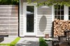 Modern home with Office and Study Room Type. Mid-way through construction, the owner decided to convert the garage into an office, as he liked it too much to give it over to parking. Photo 4 of Michael B