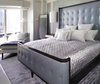 Modern home with Bedroom, Bed, Night Stands, Pendant Lighting, Chair, and Dark Hardwood Floor. Upper East Side Private Residence Photo of Private Residence - Upper East Side, NYC