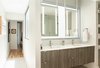 Master bath, **window in back of hanging mirrors add natural light Photo 17 of Modern Building Approved in Jackson Ward-Historic district modern home