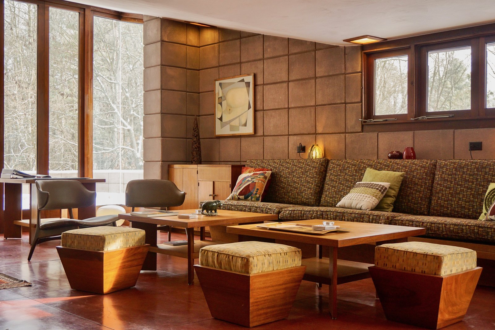Photo 5 Of 14 In You Can Now Frank Lloyd Wright S Gloriously You Can Now Frank Lloyd Wright S Gloriously Red Eppstein House