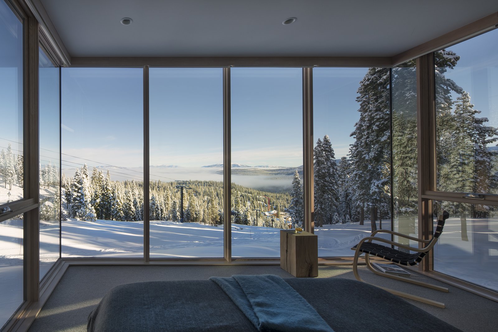 Photo 8 of 11 in These Contemporary Lake Tahoe Chalets Have Ski-In, Ski
