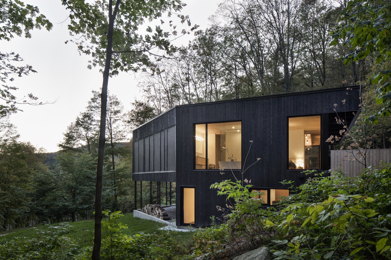 Photo 3 of 17 in This Wood-Clad Home Is Built Into a Serene Mountain Slope  - Dwell, image size:1600x1067