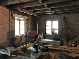 Before: Due to the age of the building, the structure had to be strengthened and checked for soundness as part of the renovation process.