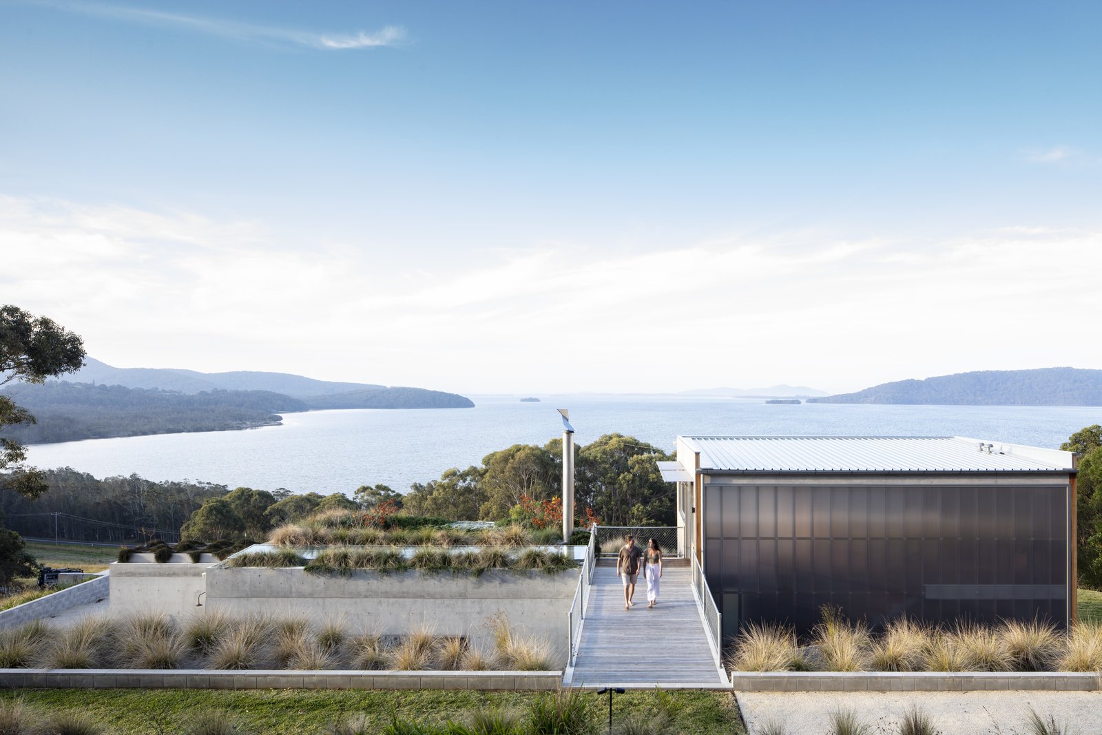 Wallis Lake House by Matthew Woodward Architecture green roof