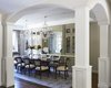 Modern home with Dining Room, Table, Chair, Medium Hardwood Floor, Recessed Lighting, and Pendant Lighting. Formal dining room Photo 5 of Rustic elegance