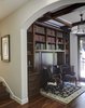Modern home with Office, Library, Bookcase, Storage, Chair, Shelves, Lamps, and Medium Hardwood Floor. Library Photo 17 of Rustic elegance