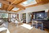 Modern home with Living Room and Light Hardwood Floor. Pool House Photo 8 of Cedar Lodge on over a 1/2 Private Acre in Lower Nichols Canyon