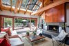 Modern home with Living Room and Gas Burning Fireplace. Living Room Photo 9 of Cedar Lodge on over a 1/2 Private Acre in Lower Nichols Canyon