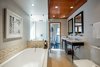 Modern home with Bath Room, Light Hardwood Floor, and Granite Counter. Master Bathroom Photo 14 of Cedar Lodge on over a 1/2 Private Acre in Lower Nichols Canyon