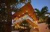 Modern home with Outdoor, Garden, Trees, and Landscape Lighting. From below Photo 7 of Pacific Breeze house overlooking the Ocean
