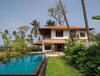 Modern home with Gardens, Infinity Pools, Tubs, Shower, Wood Patio, Porch, Deck, Small Pools, Tubs, Shower, Garden, Decking Patio, Porch, Deck, Grass, Trees, Shrubs, Hardscapes, Walkways, Small Patio, Porch, Deck, Tile Patio, Porch, Deck, Stone Patio, Porch, Deck, Granite Counter, White Cabinet, Wood Cabinet, Stone Slab Backsplashe, Ceiling Lighting, and Refrigerator. Tile-Bharat Floorings Group
Furniture- Boa Casa
Lighting- Deepam
Lighting- The Purple Turtles
Photo of VILLA AT ASSAGAO