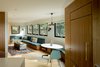 Modern home with Dining Room, Chair, Table, Bench, Ceiling Lighting, Recessed Lighting, Pendant Lighting, Wall Lighting, and Light Hardwood Floor. Cozy family room off of the kitchen with a custom built in eating area and sofa. Photo 8 of Mt. Tabor