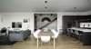 Modern home with Dining Room, Table, Ceiling Lighting, Chair, Recessed Lighting, and Light Hardwood Floor. Dining Room Photo 8 of Riverwood