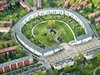 Modern home with Outdoor. aerial view of the UNESCO World Heritage "Hufeisensiedlung" (Horseshoe Estate) in Berlin Photo 12 of Taut´s Home (Tautes Heim) - Rentable museum of design and architecture of the 1920s