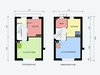 floor layout + color scheme Photo of Taut´s Home (Tautes Heim) - Rentable museum of design and architecture of the 1920s modern home