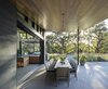 Modern home with Outdoor, Concrete Fences, Wall, Large Patio, Porch, Deck, Shrubs, Back Yard, Lap Pools, Tubs, Shower, Horizontal Fences, Wall, Trees, and Hanging Lighting. Designed to enjoy life, inside & out. Photo 8 of Napa Pool House