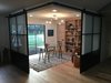 Modern home with Office and Study Room Type. Sliding steel wall panels by Anderson Glass Photo 3 of The Steel Sliders