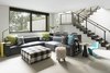 Modern home with Kids Room, Family Room, Storage, Chair, Shelves, and Carpet Floor. Basement Family Room Photo 14 of Sunfish Lake Residence
