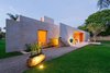 Modern home with Exterior, House Building Type, Stucco Siding Material, and Flat RoofLine. Casa Sisal entrance Photo of Casa Sisal
