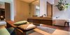 Modern home with Bath Room, Marble Floor, Travertine Floor, Marble Counter, Freestanding Tub, Open Shower, Ceiling Lighting, and Accent Lighting. Bathroom Photo 18 of Casa Chaaltun