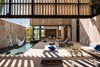 Modern home with Outdoor, Back Yard, Stone Patio, Porch, Deck, Standard Construction Pools, Tubs, Shower, and Large Patio, Porch, Deck. Terrace Photo of Casa Chaaltun