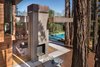 View from master deck. Notice copper wrapped cantilevered trellis. Photo 17 of Ross Modern modern home