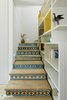 Modern home with Staircase, Wood Tread, and Wood Railing. The colorful Stairs Photo 5 of An Ideal Home Renovation for the Golden Years