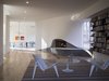 Modern home with Living Room, Chair, Medium Hardwood Floor, Recessed Lighting, and Wood Burning Fireplace. Interior View of Fireplace Photo 3 of DR Residence