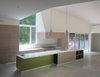 Modern home with Kitchen, Engineered Quartz Counter, Wood Cabinet, Medium Hardwood Floor, Ceiling Lighting, Pendant Lighting, Recessed Lighting, and Drop In Sink. Kitchen View Photo 7 of DR Residence