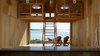 Modern home with Living Room. Hood Canal Boat House Photo 4 of Hood Canal Boat House