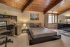 Modern home with Bedroom, Bed, Lamps, Storage, Chair, Shelves, Dresser, Table Lighting, Accent Lighting, and Carpet Floor. Bedroom Photo 17 of Beautifully Designed Contemporary