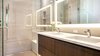Modern home with Bath Room, Engineered Quartz Counter, Enclosed Shower, Full Shower, Undermount Sink, Ceiling Lighting, Corner Shower, Wall Lighting, Pendant Lighting, One Piece Toilet, Accent Lighting, and Recessed Lighting. Guest Bath Photo 18 of Beaver Dam Luxury
