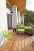 Modern home with Outdoor, Slope, Woodland, Front Yard, Trees, Large Patio, Porch, Deck, Metal Patio, Porch, Deck, Wood Patio, Porch, Deck, Decking Patio, Porch, Deck, and Hanging Lighting. balcony Photo of Westlake2