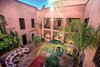 Modern home with Exterior, Metal Siding Material, House Building Type, Glass Siding Material, Tile Roof Material, Wood Siding Material, Stone Siding Material, Concrete Siding Material, Green Siding Material, Brick Siding Material, Flat RoofLine, and Stucco Siding Material. Royal Riad Marrakech Courtyard Photo of Riad Privilege Marrakech