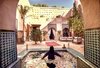 Modern home with Outdoor, Large Patio, Porch, Deck, Gardens, Raised Planters, Walkways, Stone Patio, Porch, Deck, Plunge Pools, Tubs, Shower, Metal Patio, Porch, Deck, Landscape Lighting, Tile Patio, Porch, Deck, Stone Fences, Wall, Flowers, Hanging Lighting, and Trees. Private Jacuzzi at RoyalRiad Marrakech Photo 7 of Riad Privilege Marrakech